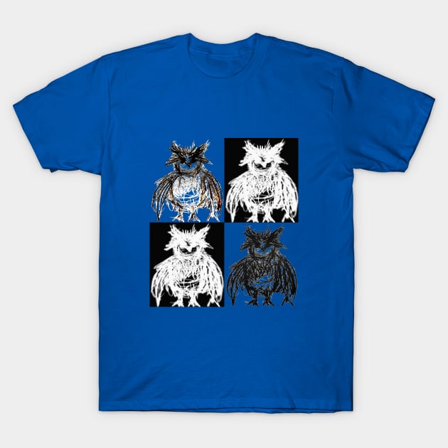 Owl grid T-Shirt by amigaboy